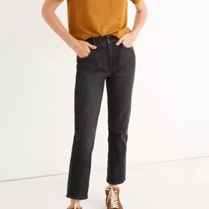 Madewell - The Perfect Vintage Crop Jean - Size 25, Black
